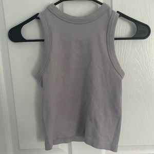 Lavender high neck tank top